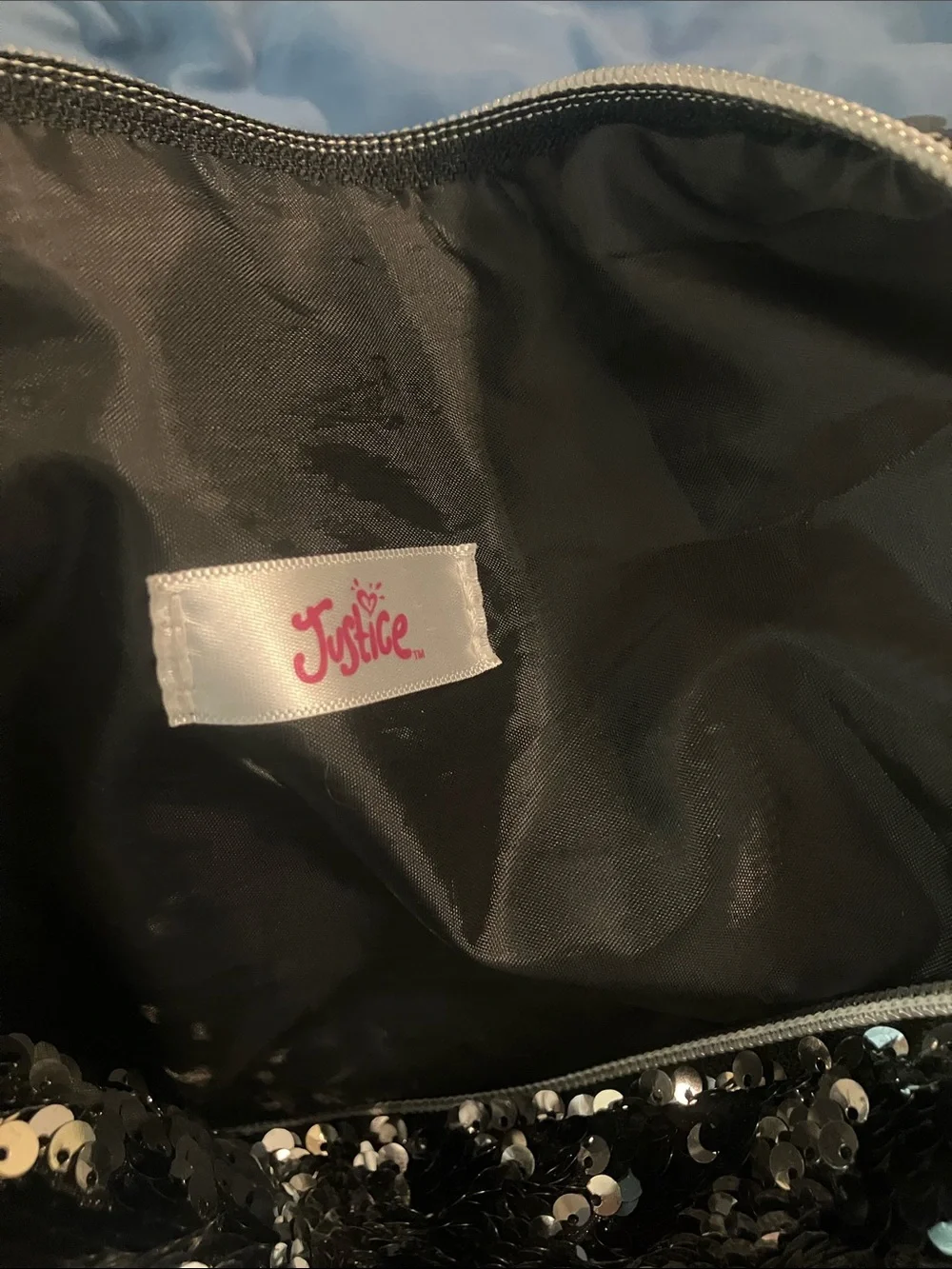 Justice Sequin Dance Duffle - Pink & Black